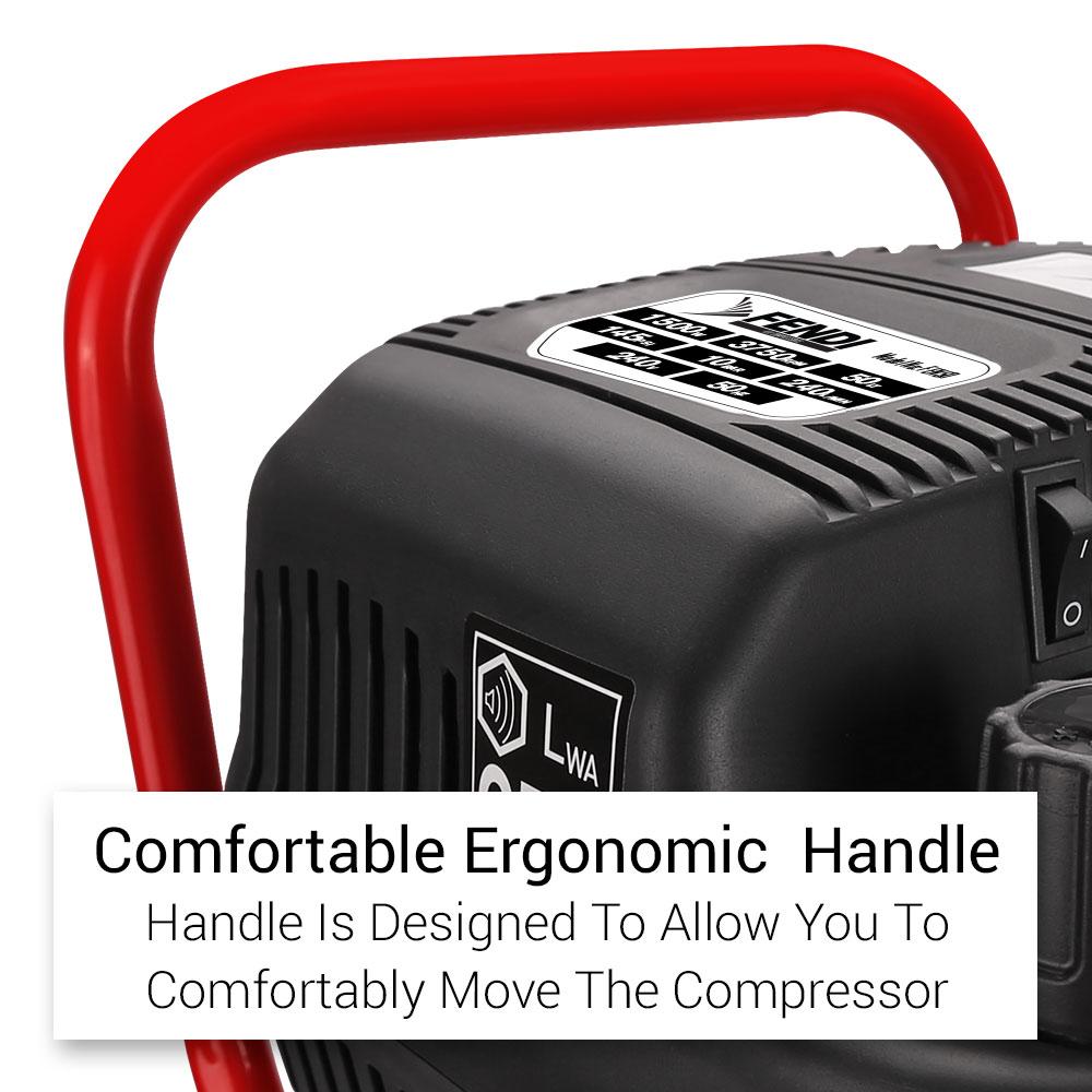 Fendi Air Compressor 50L 2HP FEN50 Oil Free Compact Portable Air Tank Upright