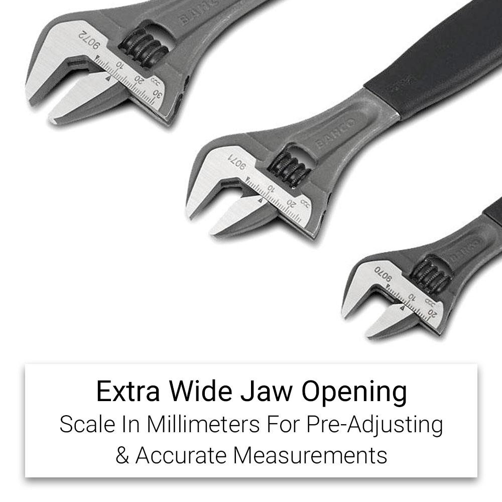 Bahco ADJUST 3-90 3pce Adjustable Wrench Set