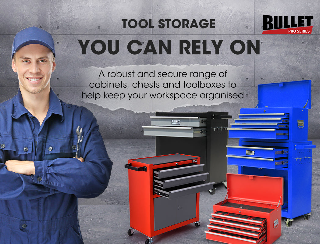 Bullet 118pc Tool Kit Box Set | Comprehensive Household Toolbox