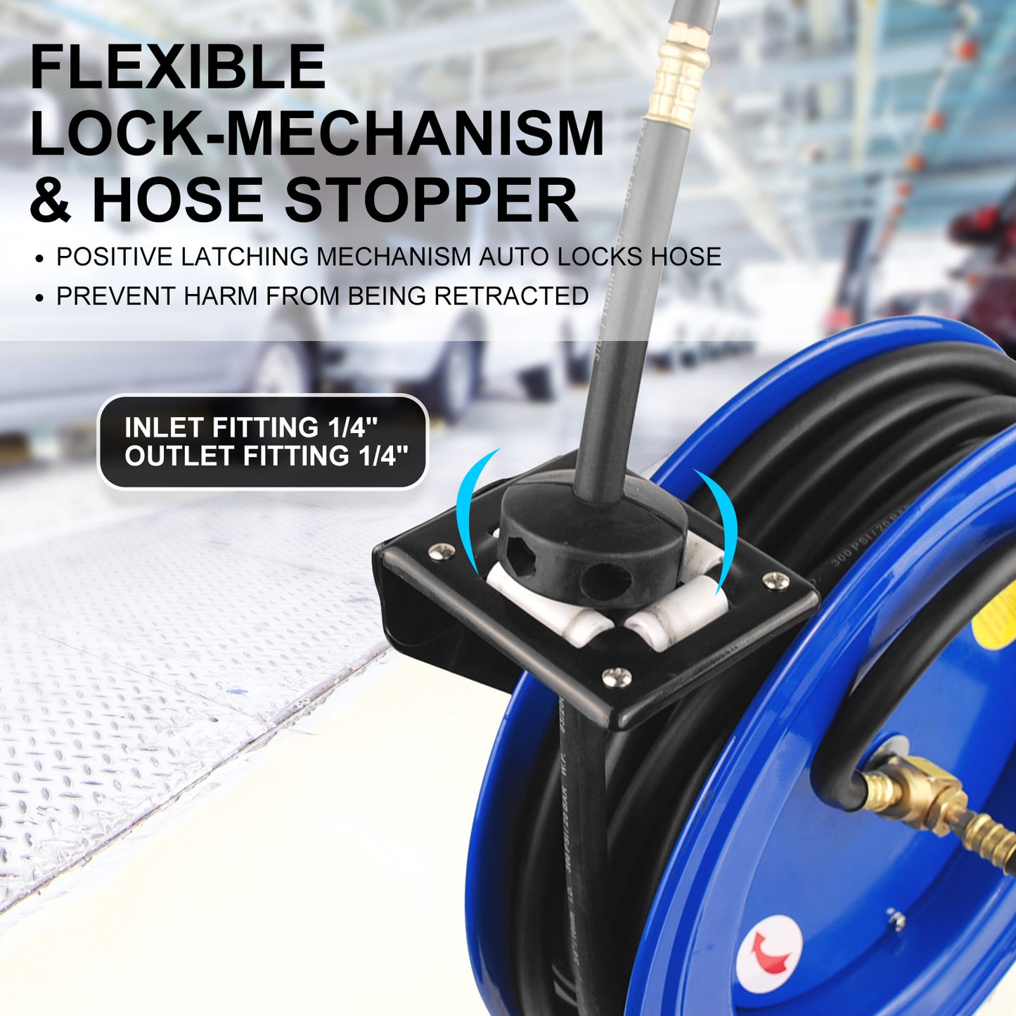 15m Retractable Air Hose Reel | Heavy-Duty Auto Rewind