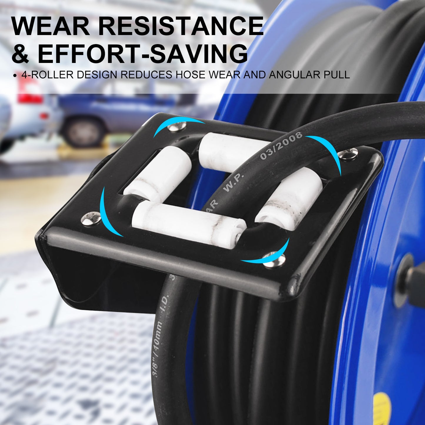 15m Retractable Air Hose Reel | Heavy-Duty Auto Rewind