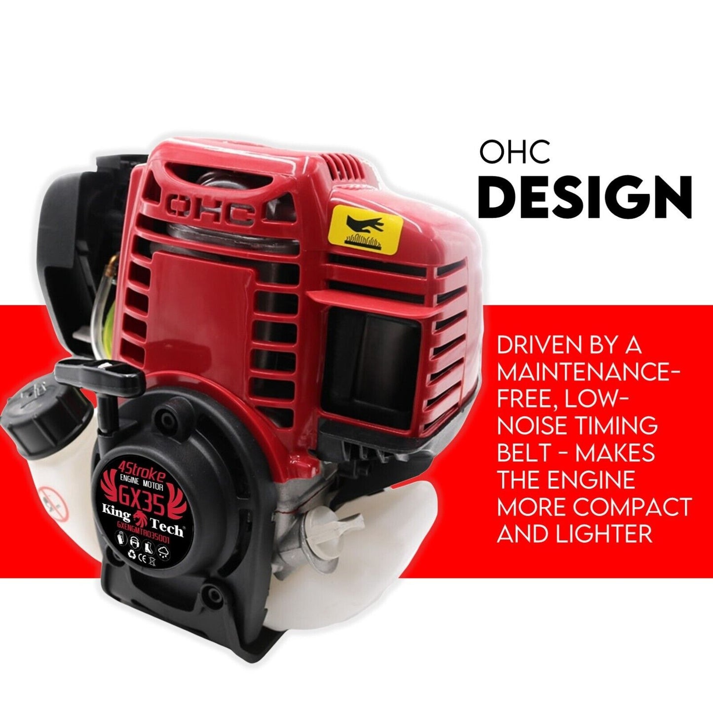 4-Stroke GX35 Brush Cutter | Powerful, Efficient, Low Vibration