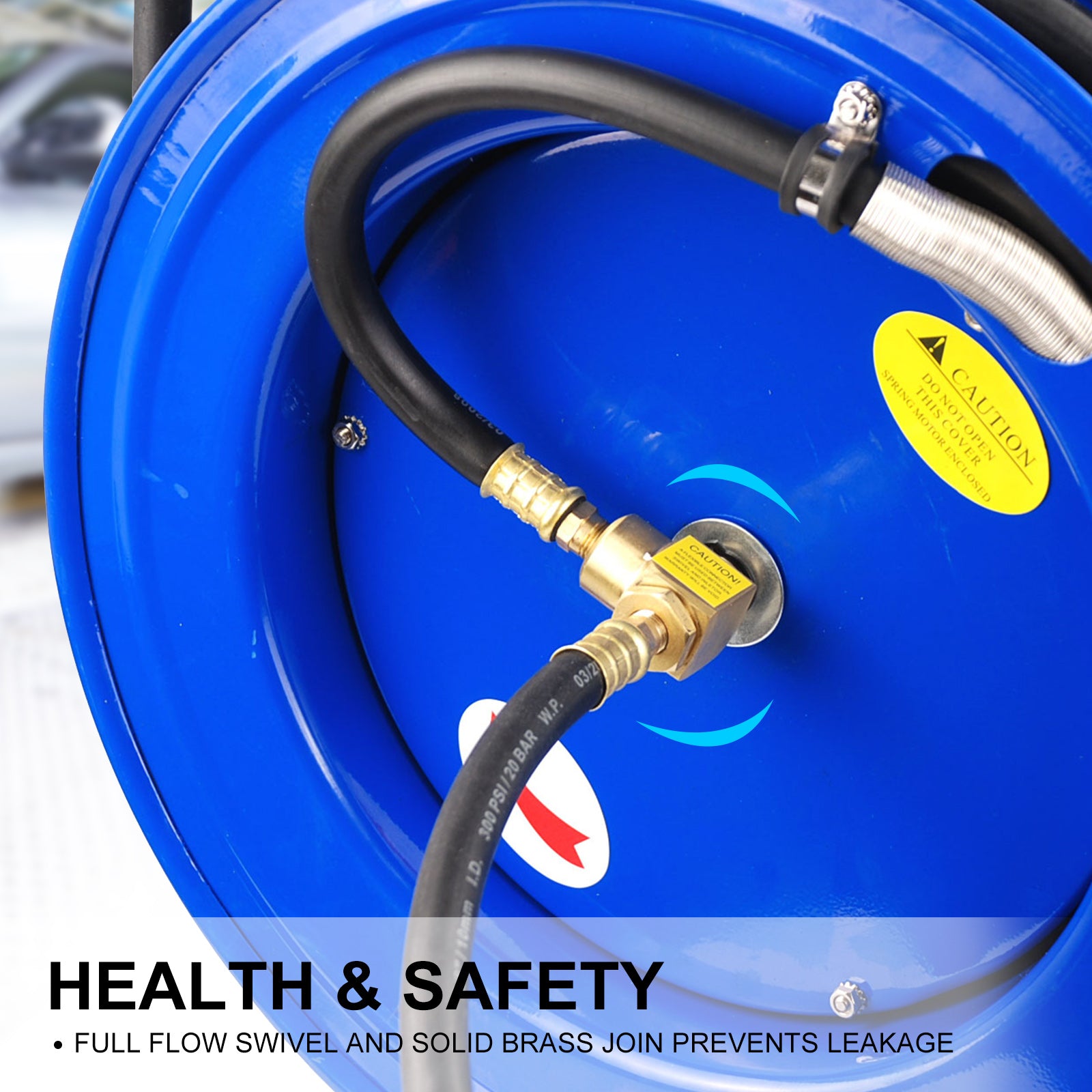 15m Retractable Air Hose Reel | Heavy-Duty Auto Rewind